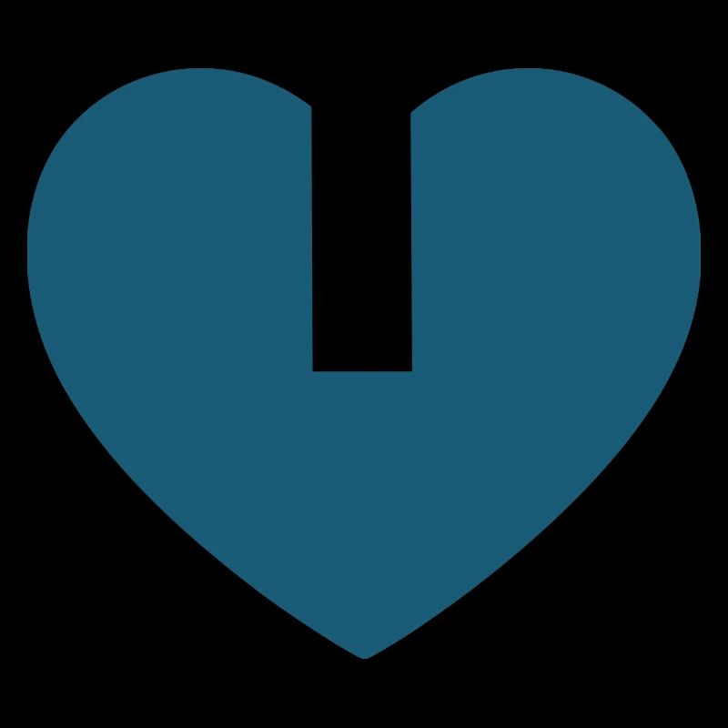 blaues Herz Geschenk Valentinstag