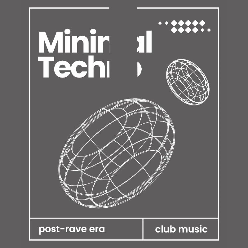 Conception minimale des sphères musicales techno