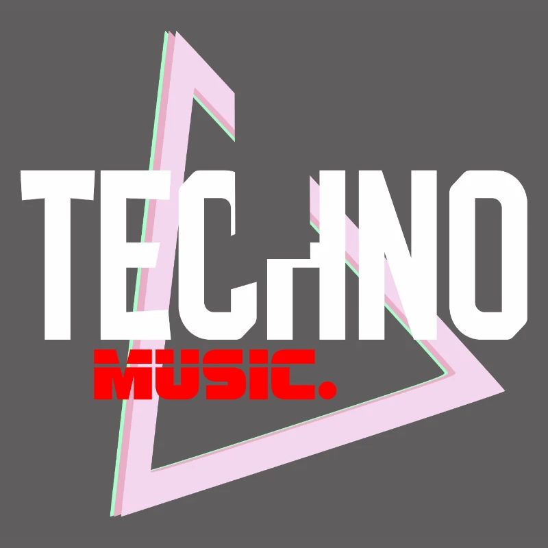 Techno Neon Triangle Pulse