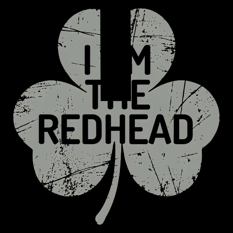 Ich bin der rothaarige Shamrock-Stolz