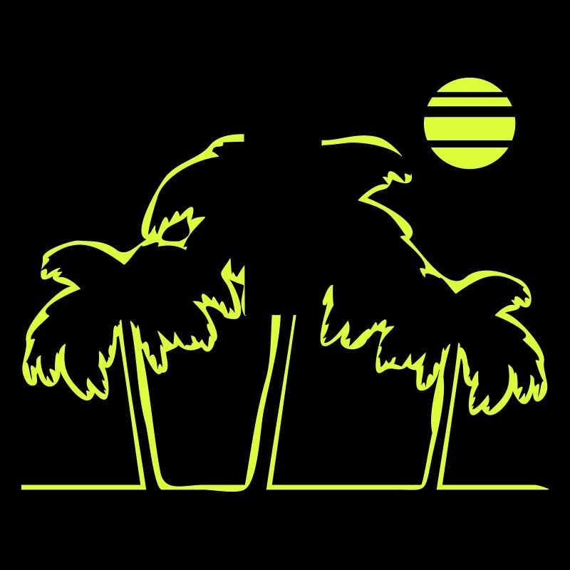 Île de la plage Palm Trees