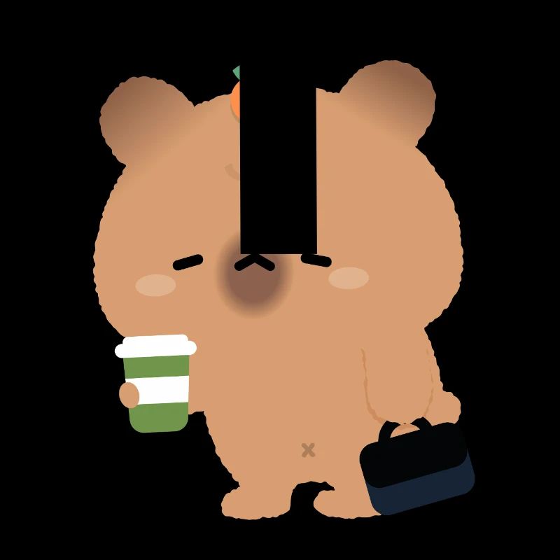 Müde Capybara mit Kaffee