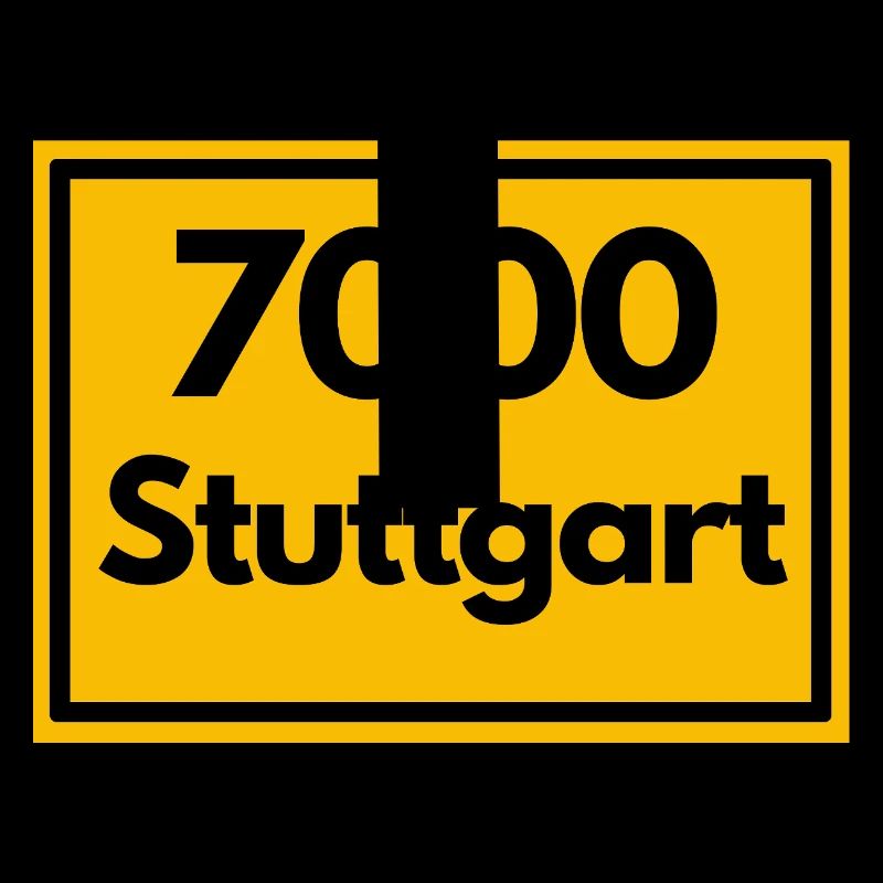 OLD POSTCODE POSTCODE RETRO 7000 STUTTGART SCHWABE
