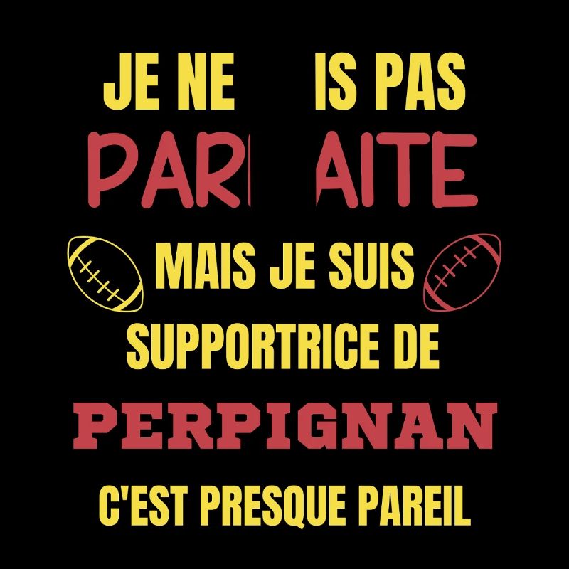 Supportrice de Perpignan Rugby