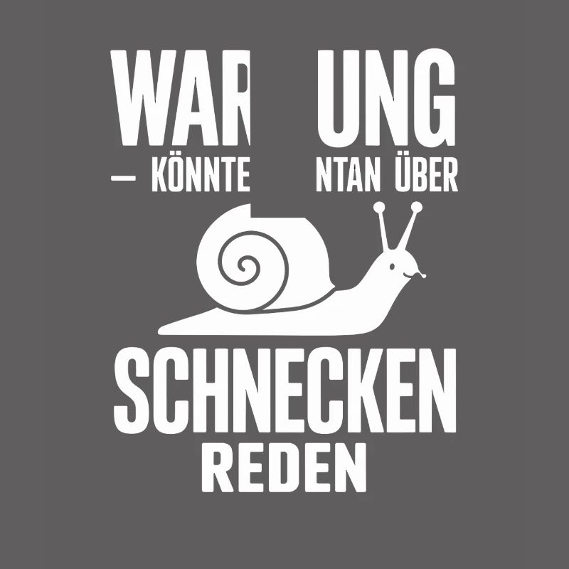 Warning could spontaneously talk about snails