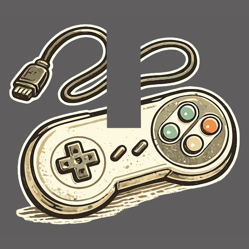 Retro Game Controller Graphics