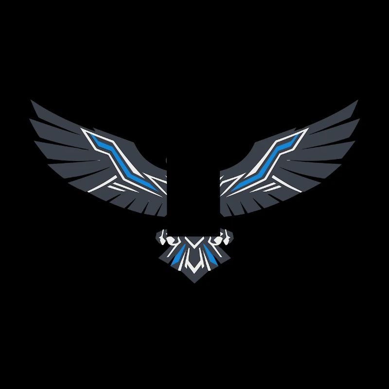 Geometric Eagle Blue