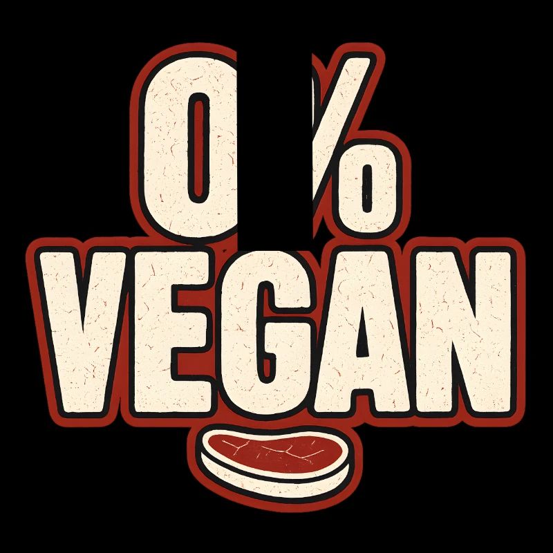 0% Vegan – Retro Statement