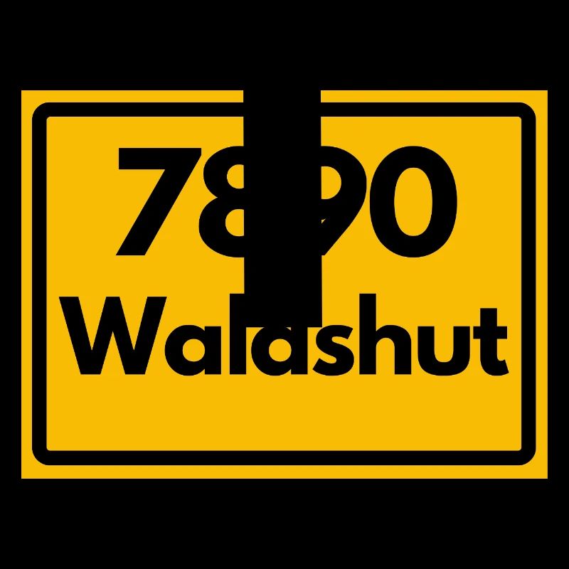 OLD POSTCODE POSTCODE RETRO 7890 WALDSHUT HEIMAT