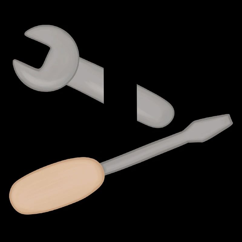 Tool duo: wrench & screwdriver