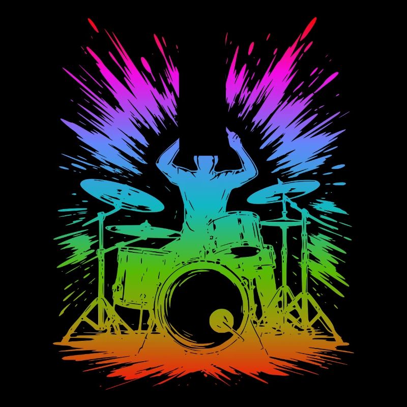 Rainbow Drum Splash