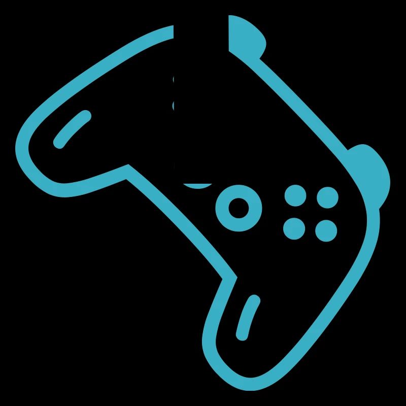 Türkise Controller-Silhouette