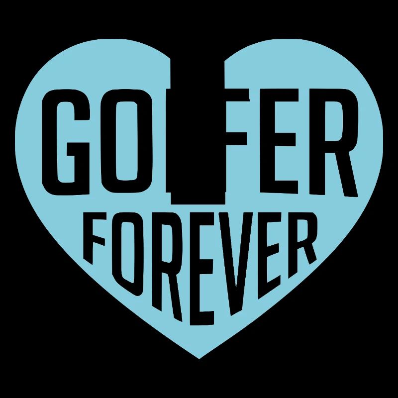 Golfer Forever Herzdesign