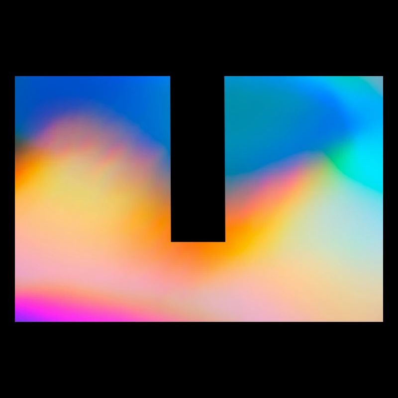 Décor de dégradé des vagues de couleur