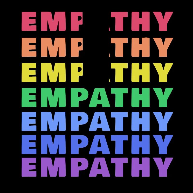 Empathie (Empathy) im Regenbogen Stil