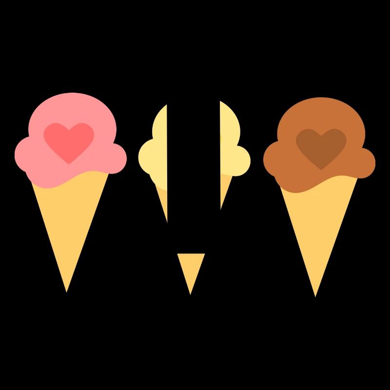 Eis Herz Eiscreme Erdbeereis Eisdiele Geschenk