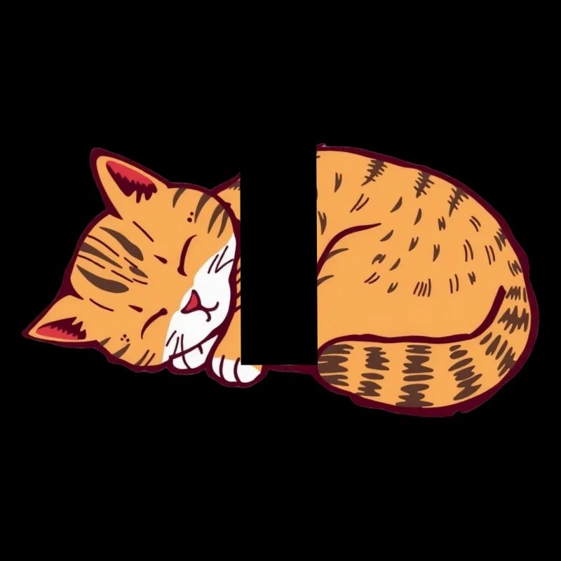 sleeping cat kitten tiger cat