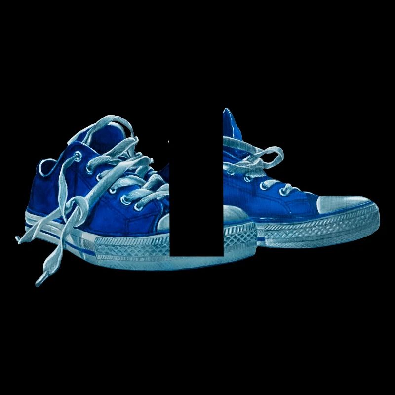 Imprimé bleu de basket