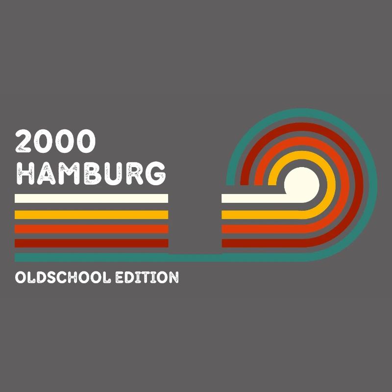 Hamburg Retro Shirt 2000 Zip Code Souvenir Zip Code