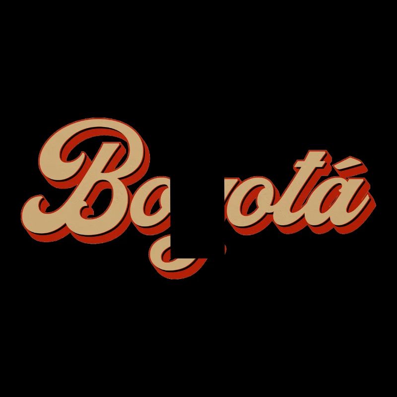 Bogotá Retro Script Schriftzug
