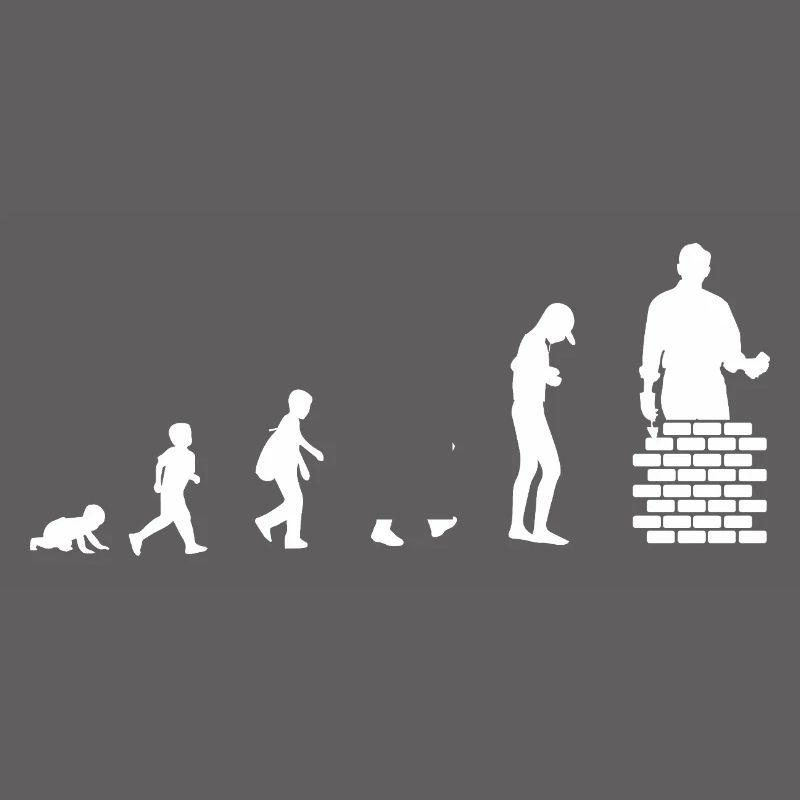 Evoluzione da bambino a muratore / professione