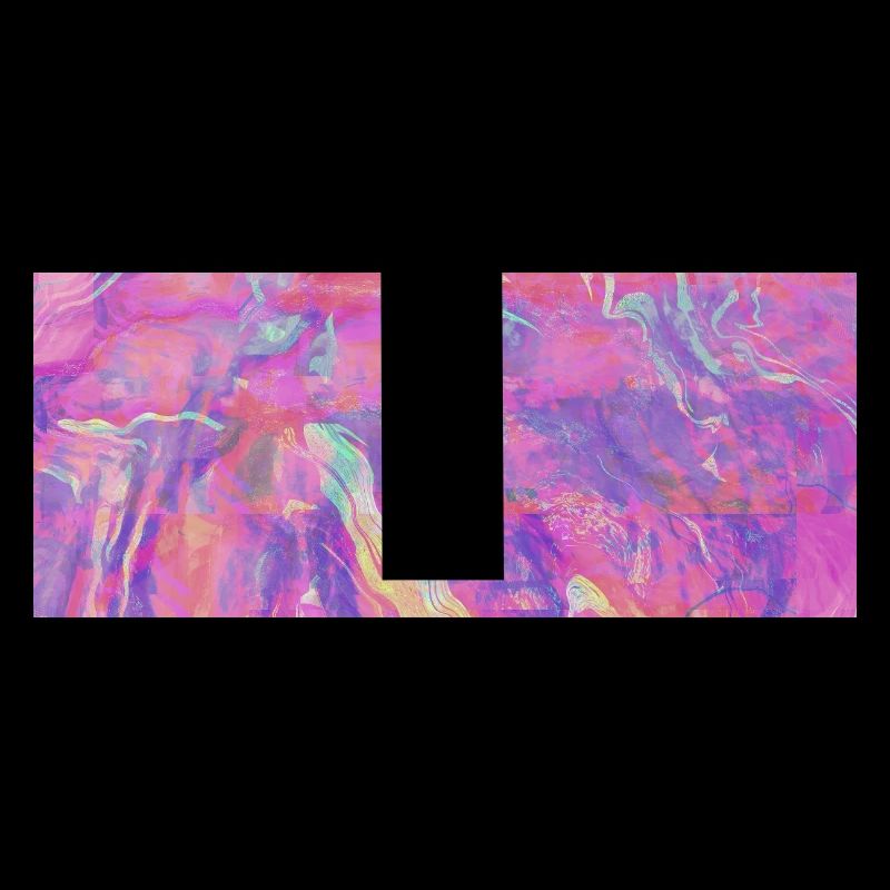 Farbstrudel Neon Wellen
