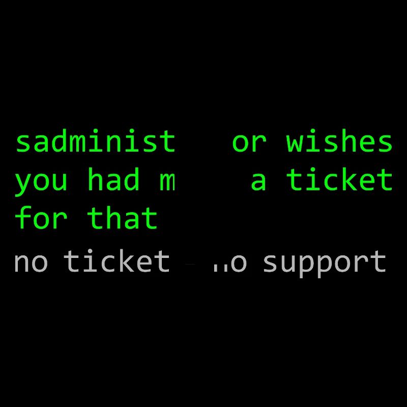 Administrateur Pun dit support des tickets