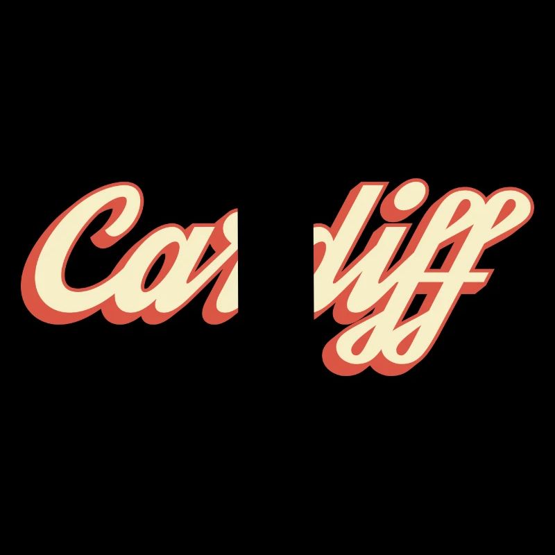 Logo rétro Script de Cardiff