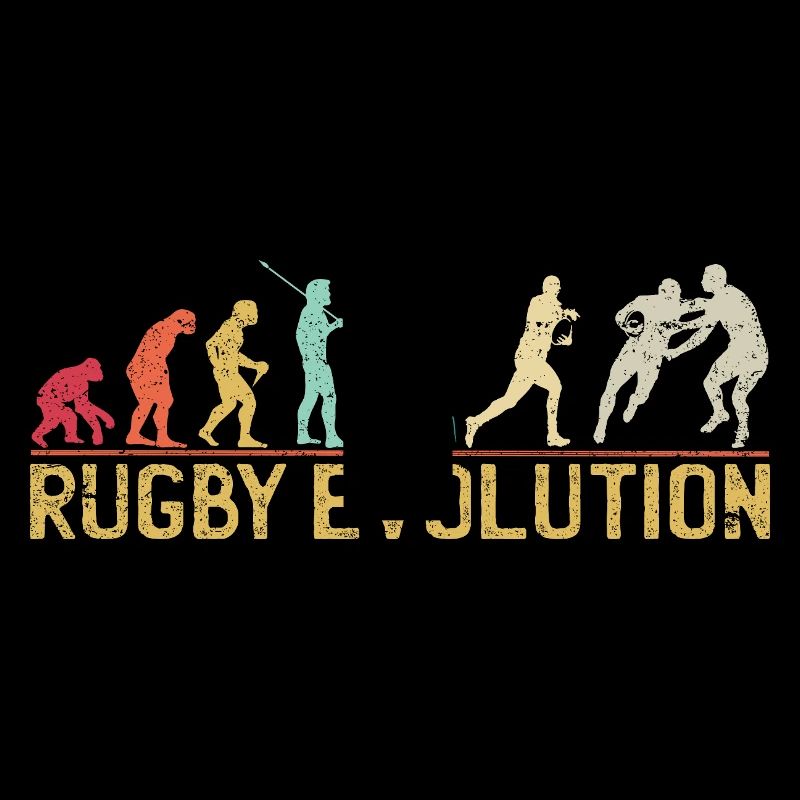Rugby Evolution Silhouette Design