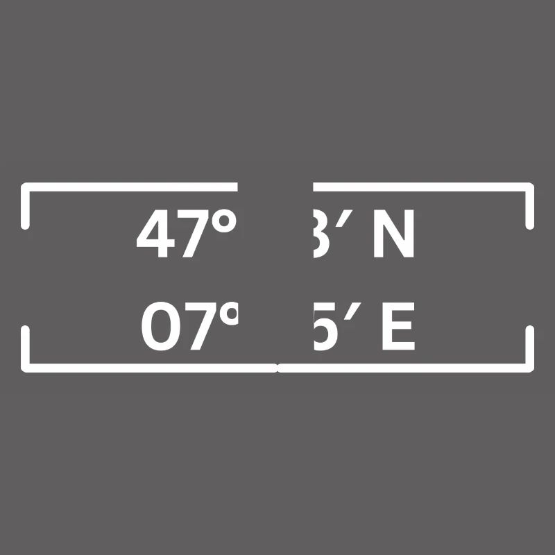 coordinates Basel Minimalist