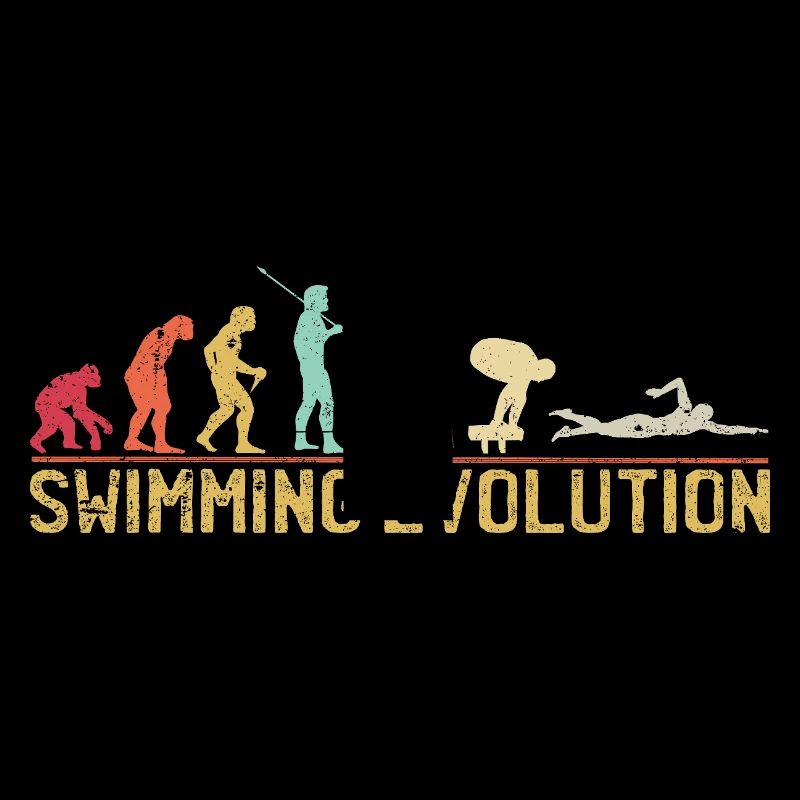 Schwimmen Evolution Fortschritt Illustration