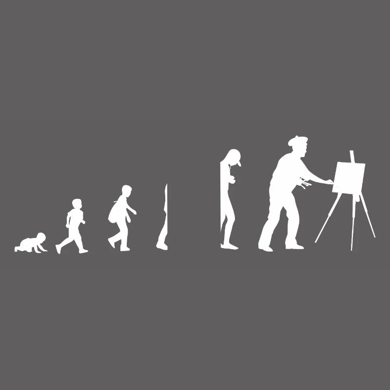 Évolution du bébé au peintre