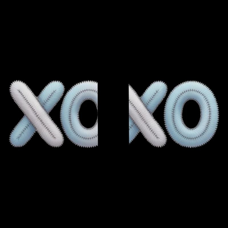 XOXO Patchwork Stickerei