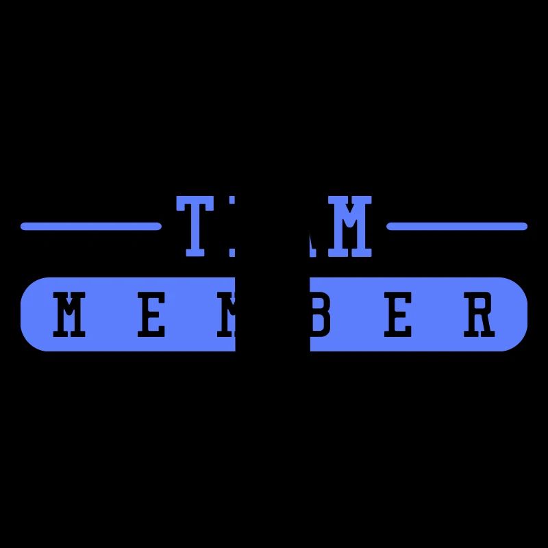 Conception d’impression du mot-symbole des membres de l’équipe