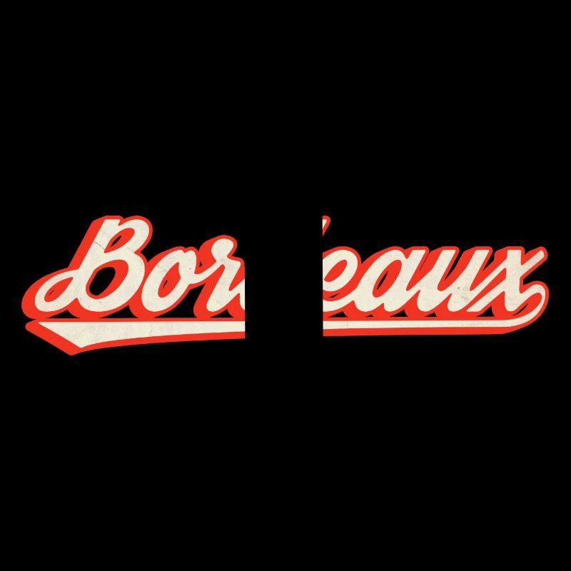 Lettrage rétro de Bordeaux