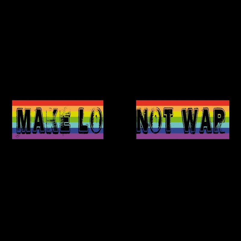 make love not war | rainbow