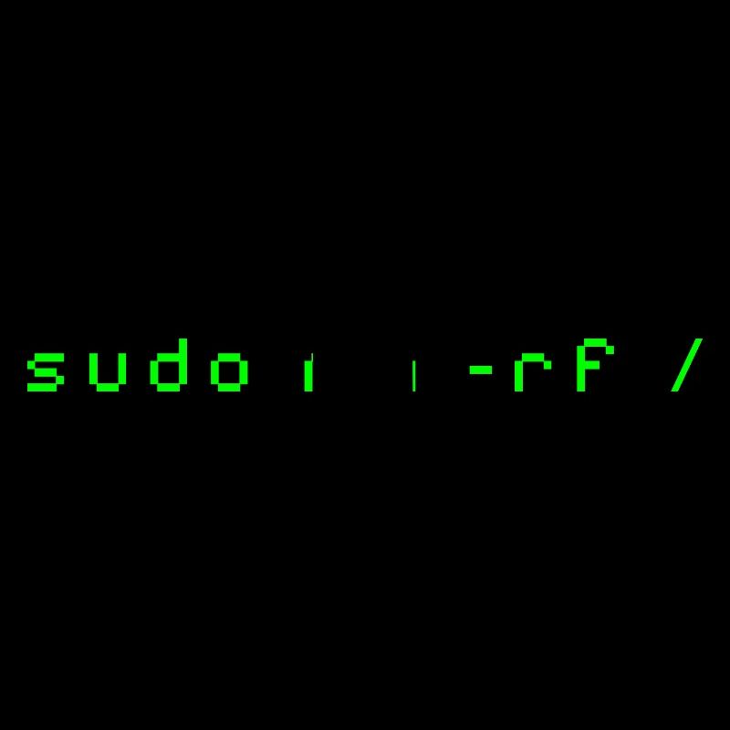T-shirt Linux rm -rf - Commande Admin Sys & Dév