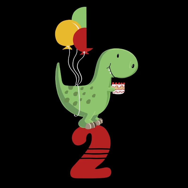 Zweiter Geburtstag Junge T Rex Dinosaurier
