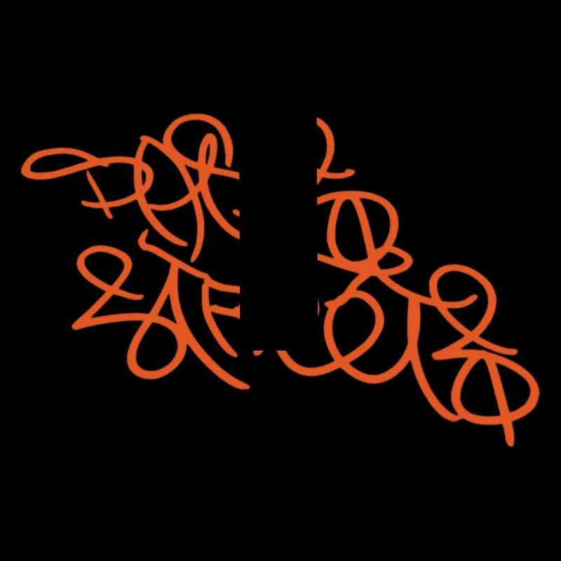 Orange Parisian Graffiti
