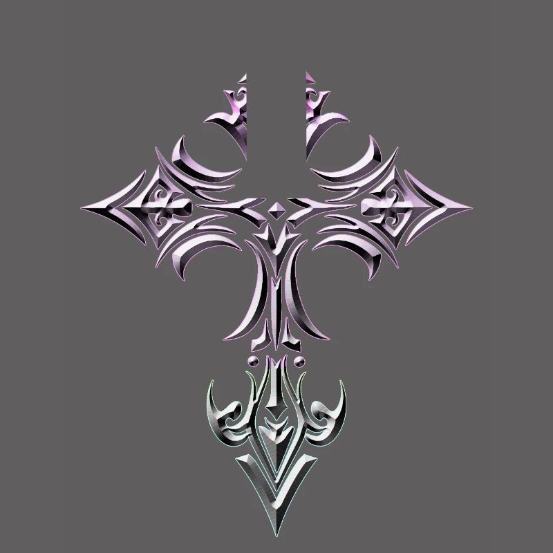 Gradient Gothic Cross