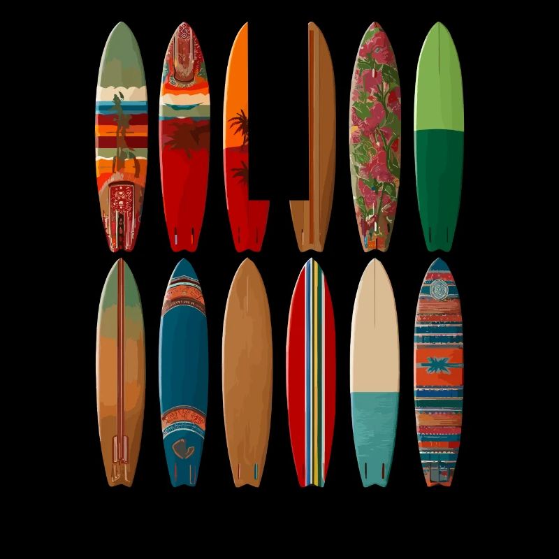 Conception de surfeur coloré pour la mode de plage