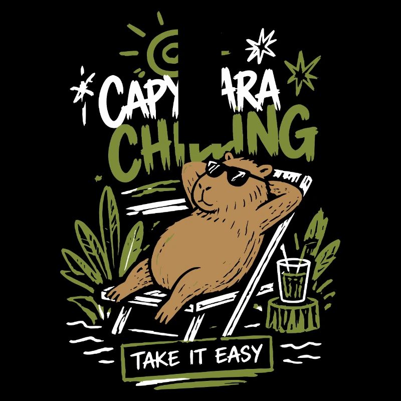 Capybara Chilling Take It Easy