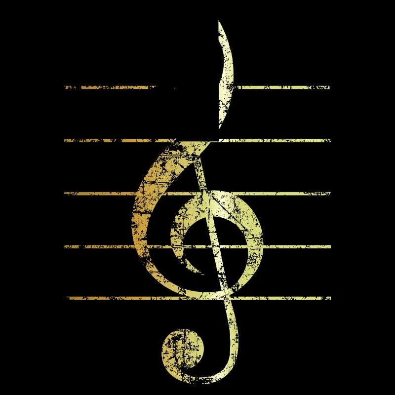 G-Clef - Treble Clef (Ancient Gold)