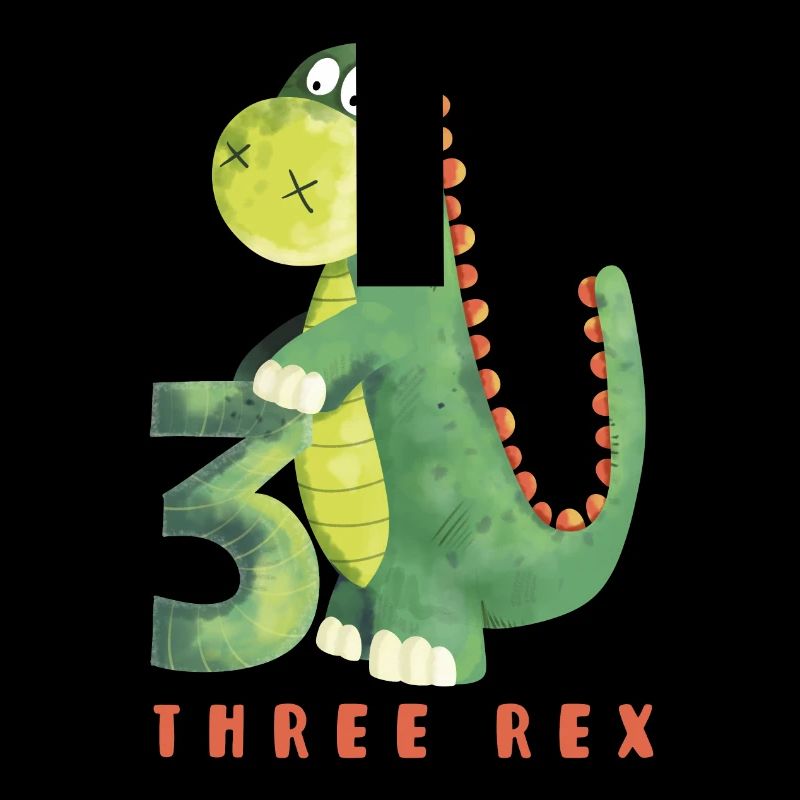Three Rex I Dino 3 years I 3rd birthday I Three