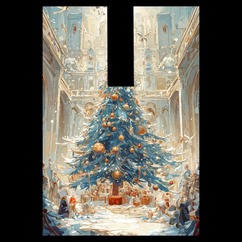 Aurora Blue Weihnachtskathedrale