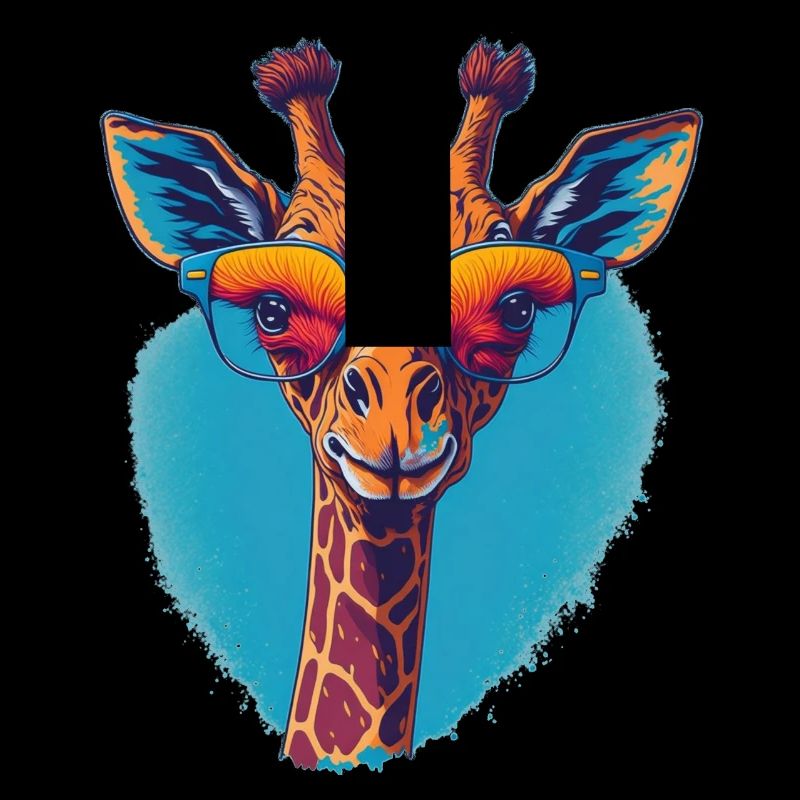 Giraffe mit Durchblick