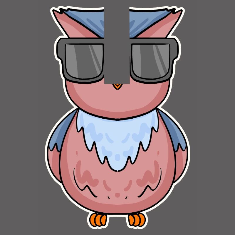 Eule mit Brille