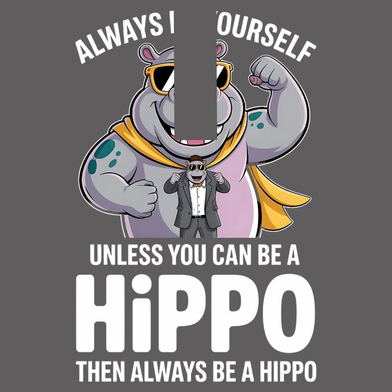 Sei immer du selbst, es sei denn, du kannst ein Nilpferd sein