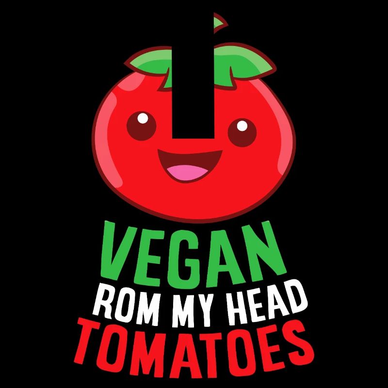 Jeu de mots Vegan Tomato Head