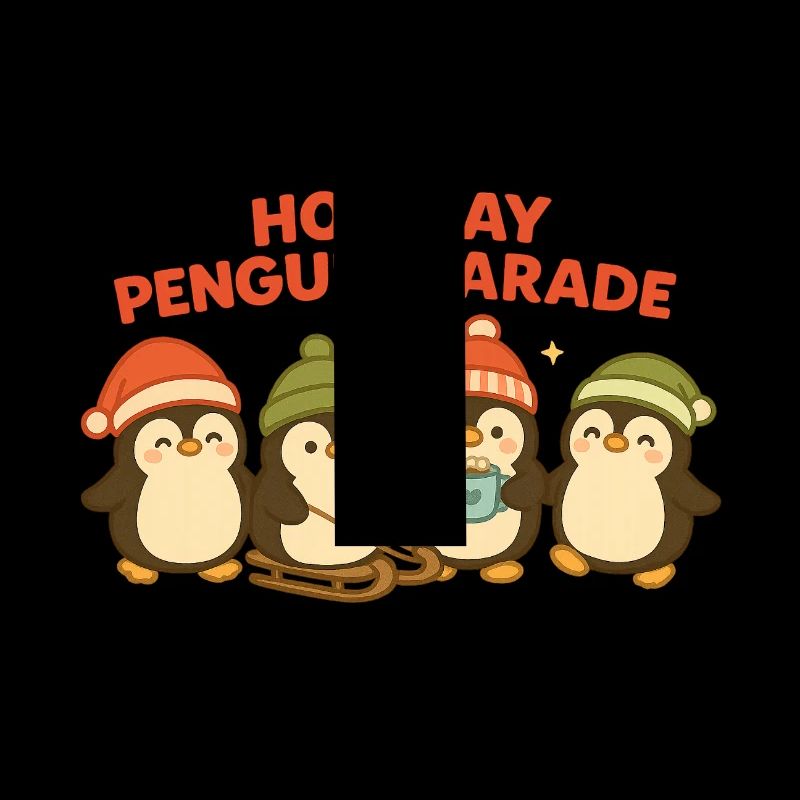 Frohe Pinguin Parade